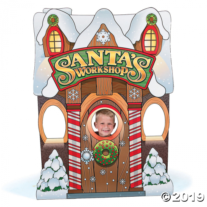 Santa's Workshop Cardboard Stand-Up (1 Piece(s)) | GlowUniverse.com