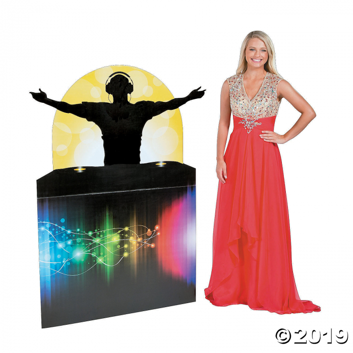 Dance Party Male DJ Silhouette Cardboard Stand-Up (1 Piece(s))