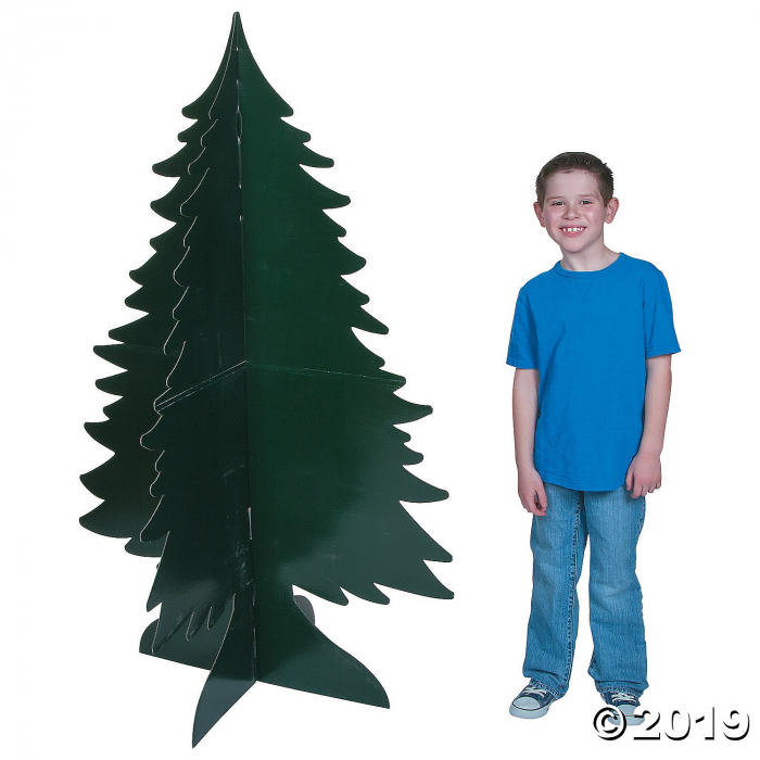 3D Evergreen Tree Cardboard Stand-Ups (1 Set(s))
