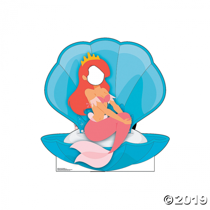 Mermaid in Clam Shell Stand-In Cardboard Stand-Up (1 Piece(s))