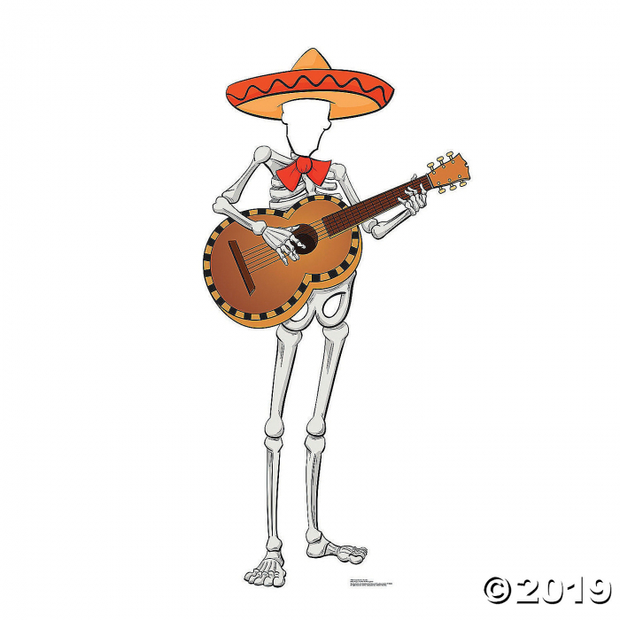 Fiesta Skeleton Stand-In Cardboard Stand-Up (1 Piece(s)) Fiesta Skeleton Stand-In Cardboard Stand-Up (1 Piece(s))