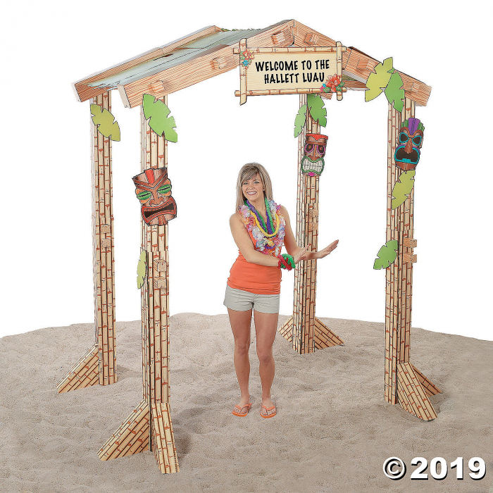 3D Tiki Hut Cardboard Stand-Up (1 Piece(s))