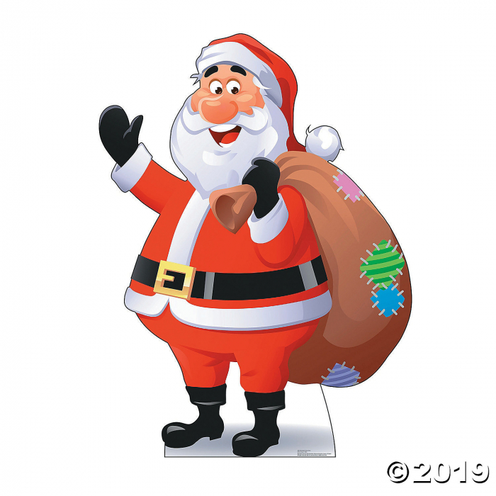 Life-Sized Illustrated Santa Claus Cardboard Stand-Up (1 Piece(s)) Life-Sized Illustrated Santa Claus Cardboard Stand-Up (1 Piece(s))