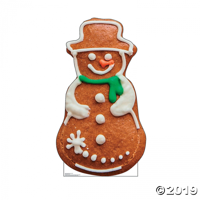 Snowman Gingerbread Cardboard Stand-Up (1 Piece(s)) Snowman Gingerbread Cardboard Stand-Up (1 Piece(s))