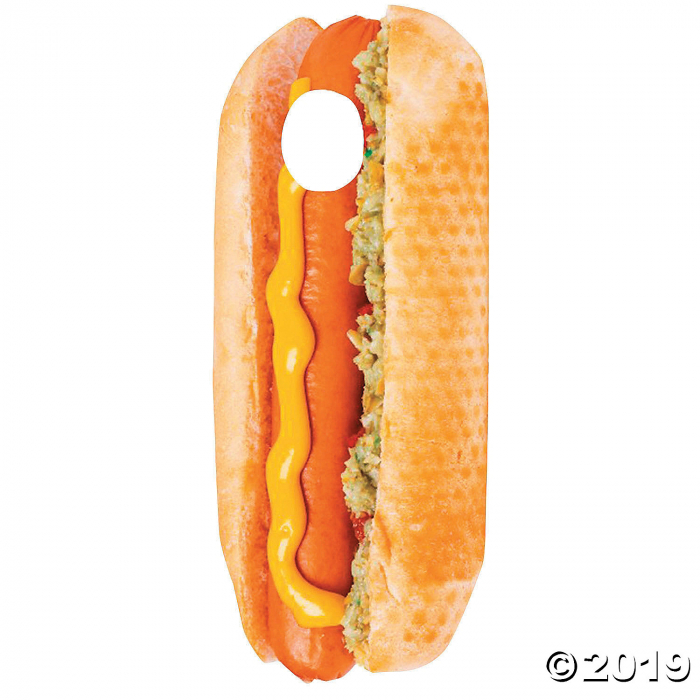 Hot Dog Cardboard Stand-In Stand-Up (1 Piece(s)) Hot Dog Cardboard Stand-In Stand-Up (1 Piece(s))