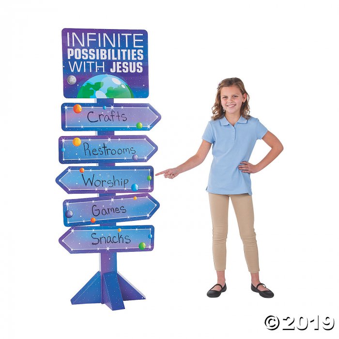God's Galaxy VBS Directional Sign (1 Piece(s))