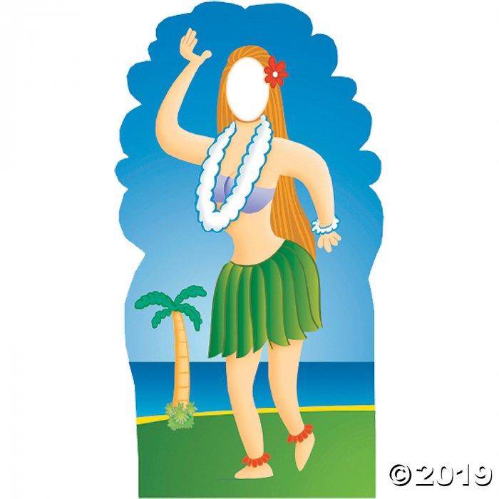 Hula Girl Cardboard Stand-In Stand-Up (1 Piece(s))