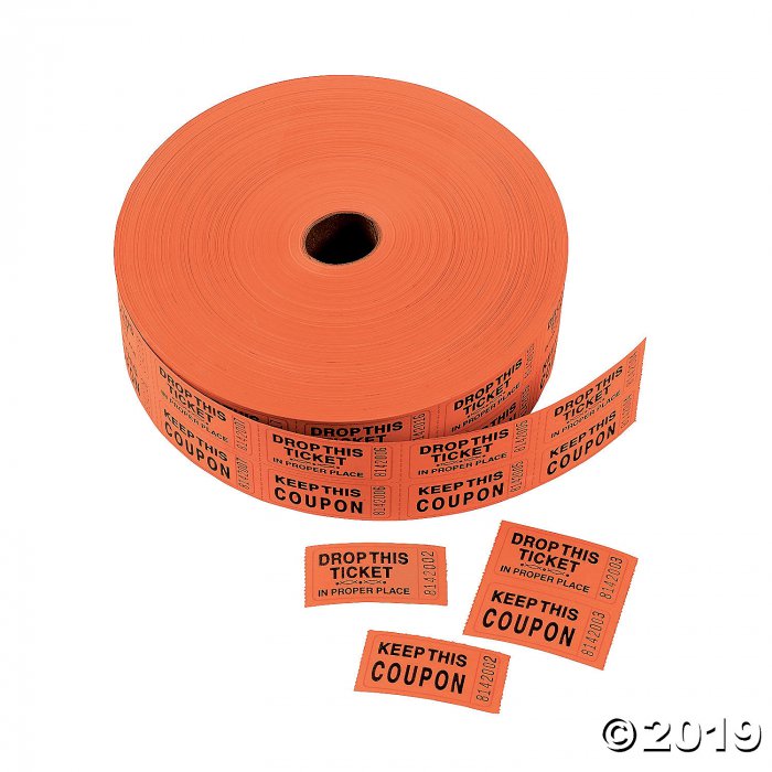 Orange Coupon Double Roll Tickets (1 Roll(s))
