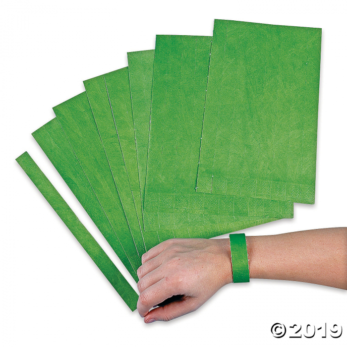 Green Self-Adhesive Wristbands (100 Piece(s)) Green Self-Adhesive Wristbands (100 Piece(s))