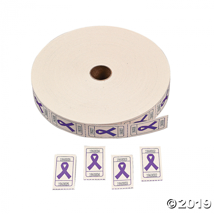 Purple Awareness Ribbon Roll Tickets (1 Roll(s))