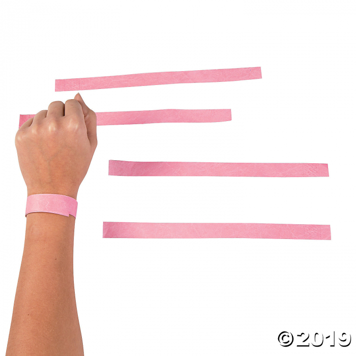 Pink Self-Adhesive Wristbands (100 Piece(s)) Pink Self-Adhesive Wristbands (100 Piece(s))