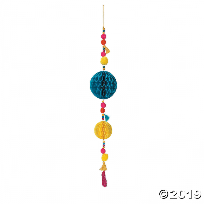 Boho Pom-Pom Tassel Decoration (1 Piece(s))