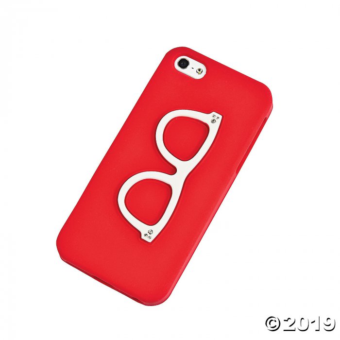 Red Retro Eye Glasses iPhone (1 Piece(s))