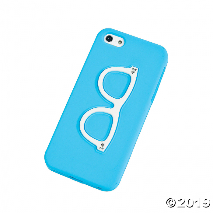 Blue Retro Eye Glasses iPhone (1 Piece(s))