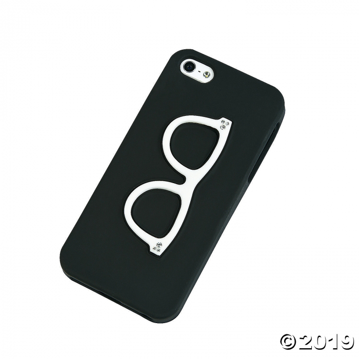 Black Retro Eye Glasses iPhone (1 Piece(s))