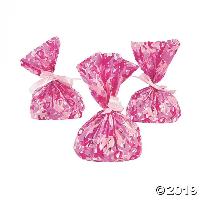 Breast Cancer Awareness Cellophane Bags (Per Dozen)