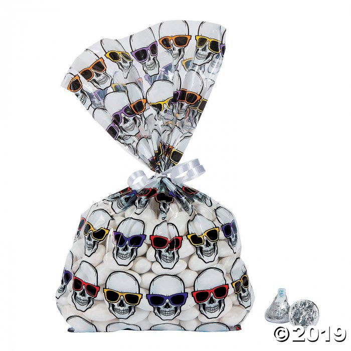 Cool Skeleton Cellophane Bags (Per Dozen)