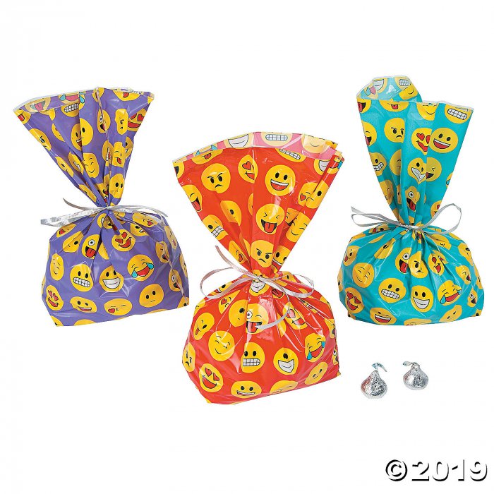 Emoji Cellophane Bags (Per Dozen)