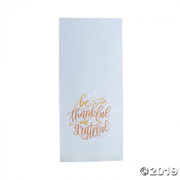 Thankful Thanksgiving Cellophane Bags (Per Dozen)