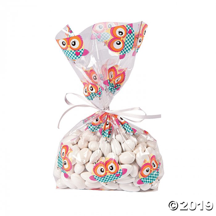 Owl Party Cellophane Bags (Per Dozen)