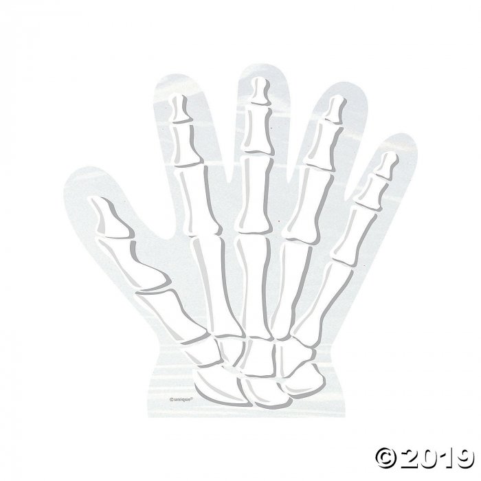 Skeleton Hand-Shaped Cellophane Bags (10 Piece(s))