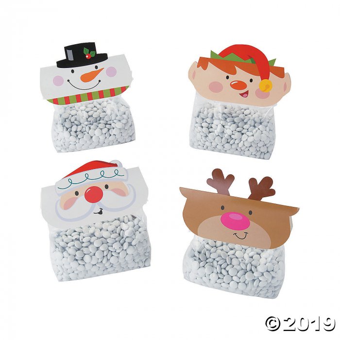 Christmas Treat Bag Toppers with Bags (24 Piece(s))