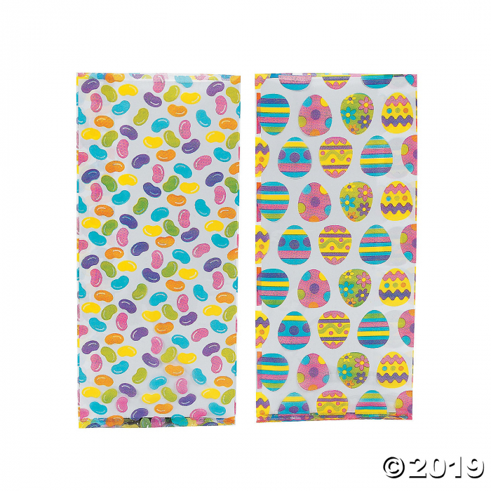 Easter Print Cellophane Bags (Per Dozen)