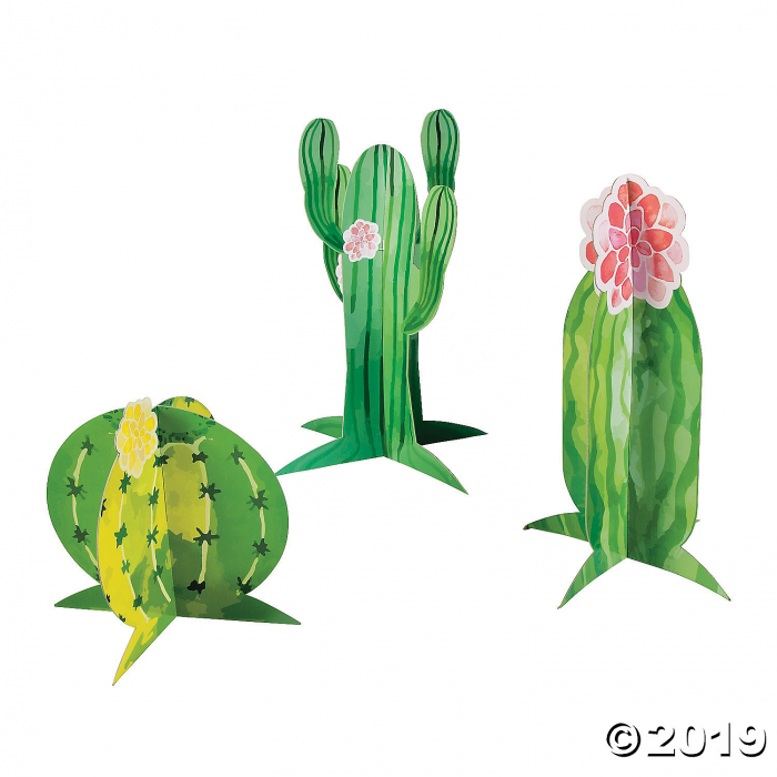 Cactus Party Centerpieces (3 Piece(s)) Cactus Party Centerpieces (3 Piece(s))
