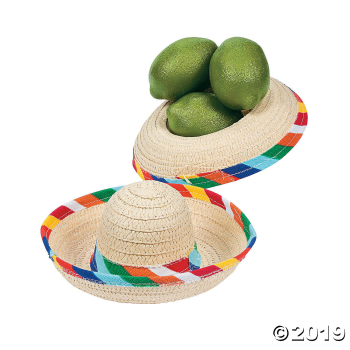 Mini Tabletop Sombreros (Per Dozen)