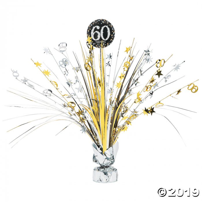 60th Birthday Sparkling Celebration Centerpiece (1 Piece(s))