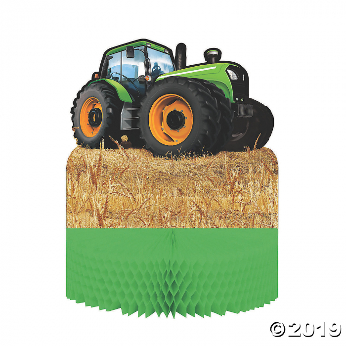 Tractor Party Honeycomb Centerpiece (1 Piece(s))