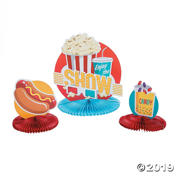 Popcorn Party Centerpieces (1 Set(s))