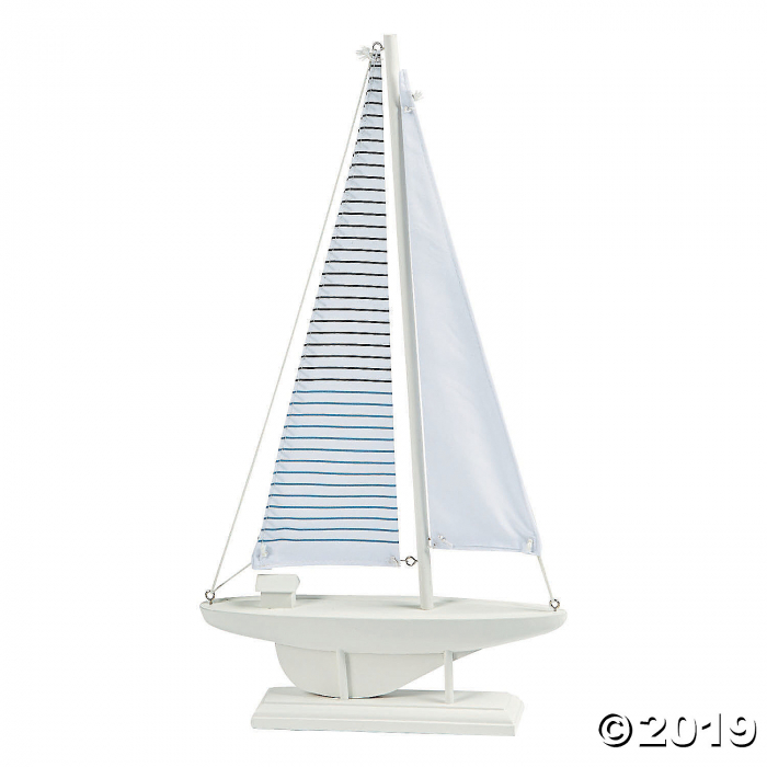 Coastal Seaside Sailboat Centerpiece (1 Piece(s))