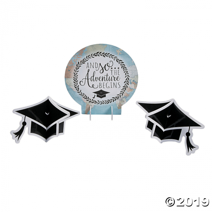 Grad Adventure Centerpieces (3 Piece(s)) Grad Adventure Centerpieces (3 Piece(s))