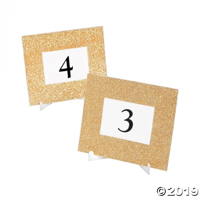 Gold Glitter Table Frames (1 Set(s))