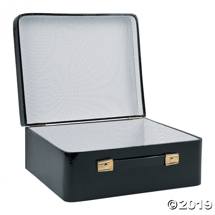 Black Mini Suitcase Centerpiece (1 Piece(s))