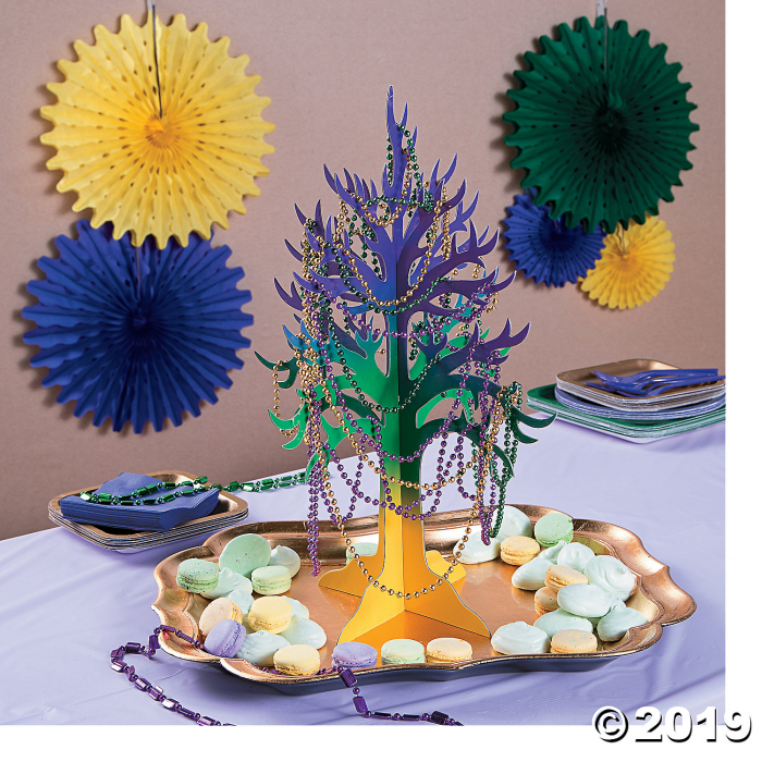 Mardi Gras Tree Centerpiece (1 Piece(s))