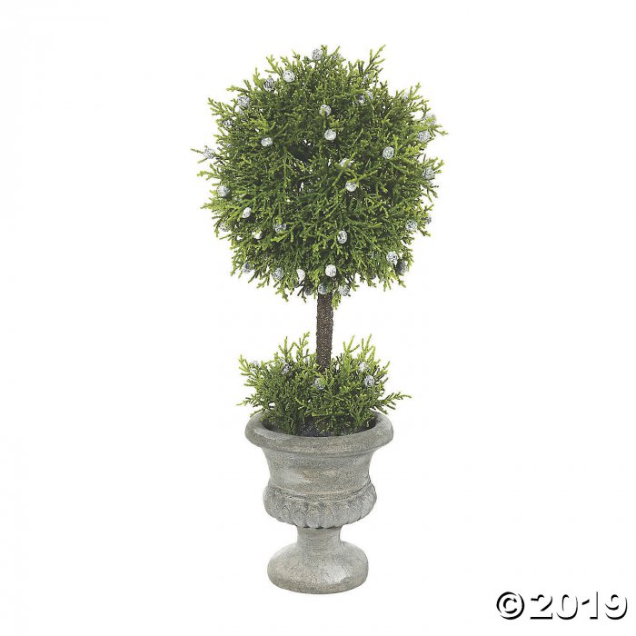 Vickerman 15" Artificial Green Oregan Juniper Topiary (1 Piece(s))