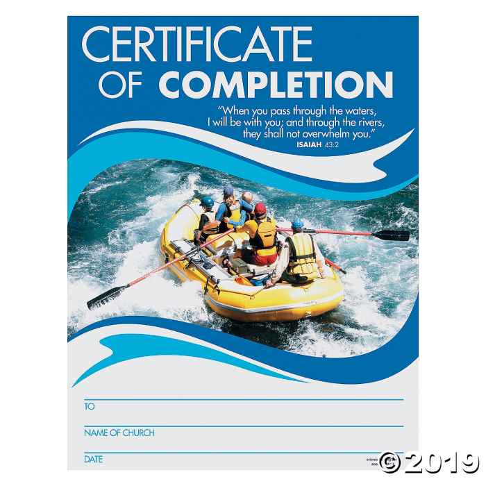River Canyon VBS Certificates of Completion (25 Piece(s))