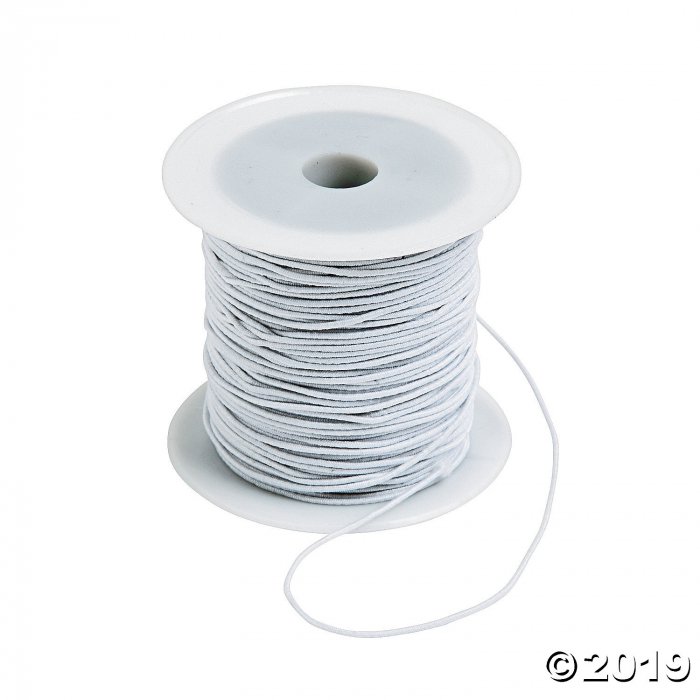 White Round Stretchy Cording (1 Roll(s))