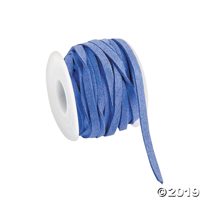 Blue Faux Leather Cording (1 Piece(s))