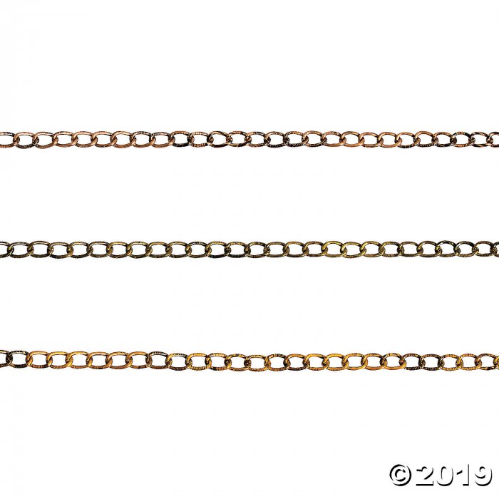 Antique Gold Tone Chain Assorted - 2 ft. (3 Piece(s))