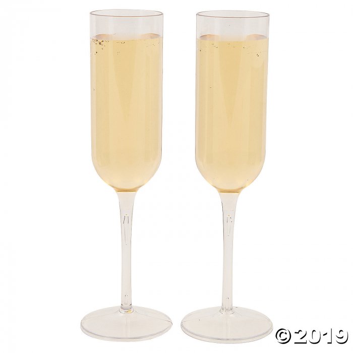 Premium Plastic Champagne Flutes (25 Piece(s))