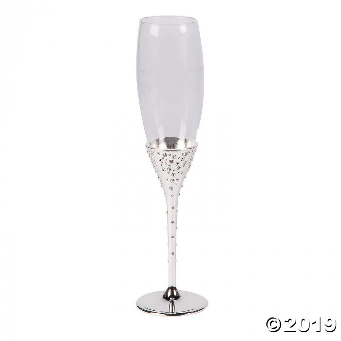 Toasting Flutes with Crystals (1 Set(s))