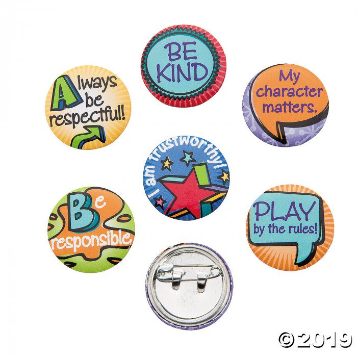 Good Character Mini Buttons (48 Piece(s))