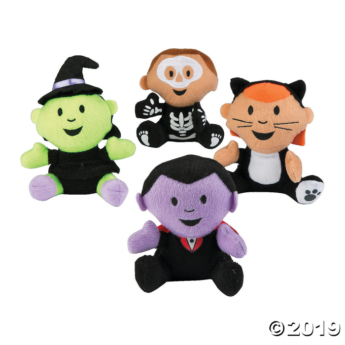 Halloween Plush Characters in Costume (Per Dozen)