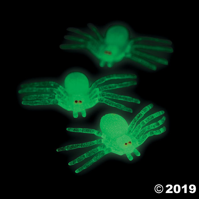 Glow-in-the-Dark Spiders (108 Piece(s))