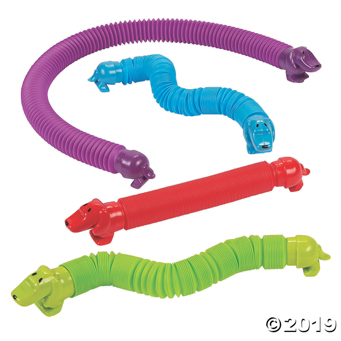 Wiener Dog Expanding Tube Toys (Per Dozen)