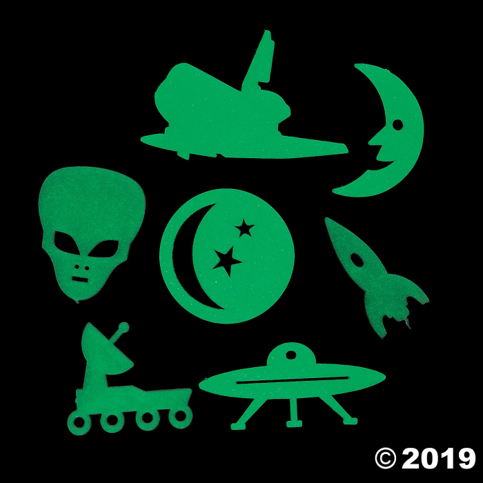 Glow-in-the-Dark Galaxy Space Aliens (1 Unit(s))