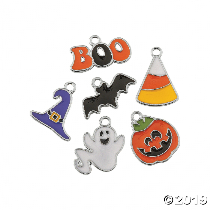 Halloween Enamel Charm Assortment (Per Dozen)